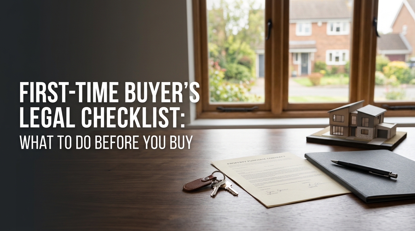 First-Time Buyer's Legal Checklist: What to Do Before You Buy